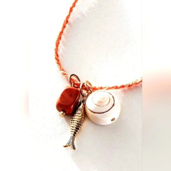 Free People Jewelry - Free People Braided  Nautical Strand Necklace